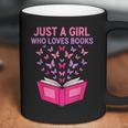 Just A Girl Who Loves Books Butterflies Reading Coffee Mug
