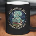 Unearth A Story Summer Reading 2026 Cute Dinosaur Reading Coffee Mug