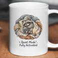 Quiet Mode Fully Activated Cozy Sleeping Raccoon Book Lover Coffee Mug Quiet Mode Fully Activated Cozy Sleeping Raccoon Book Lover Coffee Mug