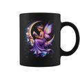 Beautiful Book Fairy Reading Crescent Moon Gothic Bookish Coffee Mug Beautiful Book Fairy Reading Crescent Moon Gothic Bookish Coffee Mug