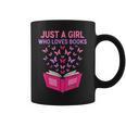 Just A Girl Who Loves Books Butterflies Reading Coffee Mug