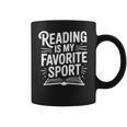 Reading Is My Favorite Sport Book Lover Coffee Mug