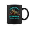 Unearth A Story At The Library Dinosaur Reading Coffee Mug
