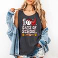 100 Days Of School Cute Bow Baseball Boy Girl Teacher Comfort Colors Tank Top Pepper