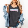 Baseball Bubble Letter Comfort Colors Tank Top Pepper