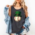 Baseball Leprechaun Hat Saint Patrick Retro Comfort Colors Tank Top Pepper