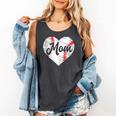 Baseball Mom Heart Mother's Day Mom Grandma Mama Boys Girls Comfort Colors Tank Top Pepper