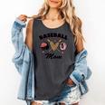 Baseball Mom Leopard Heart Game Day Love Mommy Comfort Colors Tank Top Pepper