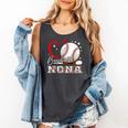 Baseball Nona Family Matching Cute Baseball Lover Comfort Colors Tank Top Pepper