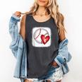 Bleached Custom Baseball Mom Number 6 Heart For Mom Comfort Colors Tank Top Pepper Bleached Custom Baseball Mom Number 6 Heart For Mom Comfort Colors Tank Top Pepper