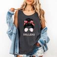 Busy Raising Ballers Messy Bun Funny Baseball Mom Comfort Colors Tank Top Pepper Busy Raising Ballers Messy Bun Funny Baseball Mom Comfort Colors Tank Top Pepper