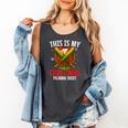 My Christmas Baseball Pajama Helmet Santa Xmas Men Boys Comfort Colors Tank Top Pepper