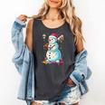 Christmas Baseball Snowman Drip For Boys Men Girls Women Comfort Colors Tank Top Pepper