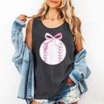 Coquette Baseball Mom Pink Bow Baseball Mama Comfort Colors Tank Top Pepper Coquette Baseball Mom Pink Bow Baseball Mama Comfort Colors Tank Top Pepper