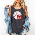 Custom Baseball Mom Number 95 Heart For Mom Mommy Comfort Colors Tank Top Pepper