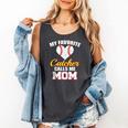 My Favorite Catcher Calls Me Mom Catcher Baseball Mom Heart Comfort Colors Tank Top Pepper