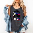 Filipina Baseball Mom Philippines Flag Baseball Girl Comfort Colors Tank Top Pepper