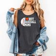 I Heart Hot Baseball Moms Comfort Colors Tank Top Pepper I Heart Hot Baseball Moms Comfort Colors Tank Top Pepper