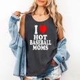 I Heart Love Hot Baseball Moms MILF Cougar Older Woman Comfort Colors Tank Top Pepper