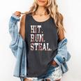 Hit Run Steal Baseball Mom For Women Baseball Comfort Colors Tank Top Pepper Hit Run Steal Baseball Mom For Women Baseball Comfort Colors Tank Top Pepper