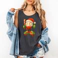 Ice Cream Drip Baseball Christmas Baseball Drip Candy Cane Comfort Colors Tank Top Pepper