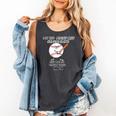 My Kid Might Not Always Swing Humors Baseball Mom Comfort Colors Tank Top Pepper