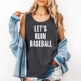 Let's Ruin Baseball Comfort Colors Tank Top Pepper Let's Ruin Baseball Comfort Colors Tank Top Pepper