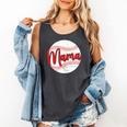 Mama Baseball Mom Comfort Colors Tank Top Pepper