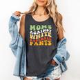 Moms Against Baseball Pants Retro Baseball Mom Comfort Colors Tank Top Pepper
