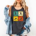 Retro Style Baseball Lover Playing Men Women Kids Baseball Comfort Colors Tank Top Pepper