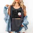 My Son Hits Harder Than Your Husband Baseball Mom Comfort Colors Tank Top Pepper My Son Hits Harder Than Your Husband Baseball Mom Comfort Colors Tank Top Pepper