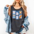 Stamps Coquette Bow Baseball Kids Youth Girls Baseball Mom Comfort Colors Tank Top Pepper