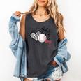 That's My Boy Leopard Heart Baseball Mom Premium Comfort Colors Tank Top Pepper