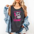Women's Play Like A Girl Softball Baseball Girls Comfort Colors Tank Top Pepper