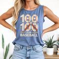 100 Days Of School Baseball Love Valentine’s Day Men Women Comfort Colors Tank Top Blue Jean