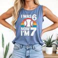 I Was 6 Now Im 7 Baseball Birthday Age 7 Comfort Colors Tank Top Blue Jean I Was 6 Now Im 7 Baseball Birthday Age 7 Comfort Colors Tank Top Blue Jean