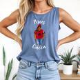 African American Baseball Mom Pisces Queen Zodiac Sign Comfort Colors Tank Top Blue Jean