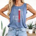 American Flag Baseball Team Baseball Player Baseball Comfort Colors Tank Top Blue Jean