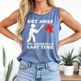 Baseball Anti Valentine Humor Cupid Joke Men Women Comfort Colors Tank Top Blue Jean
