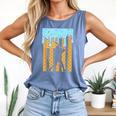 Baseball Drip Dripping Ice Cream Sport Player American Flag Comfort Colors Tank Top Blue Jean