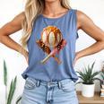 Baseball Ice Cream Drip Style Melting Ice Cream Youth Teen Comfort Colors Tank Top Blue Jean