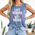 Baseball Joke Tee I Hit Bombs For Hot Moms Player Pitcher Comfort Colors Tank Top Blue Jean Baseball Joke Tee I Hit Bombs For Hot Moms Player Pitcher Comfort Colors Tank Top Blue Jean