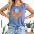 Baseball Lifestyle Home Plate Ice Cream Drip Men Boys Kids Comfort Colors Tank Top Blue Jean