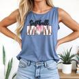 Baseball Mom Coquette Women Girls Baseball Mama Comfort Colors Tank Top Blue Jean