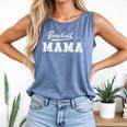 Baseball Mom Design Comfort Colors Tank Top Blue Jean