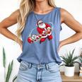 Baseball Santa 67 Christmas Xmas Pajamas Boys Comfort Colors Tank Top Blue Jean