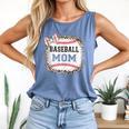 Baseball-Shirt Women Girls Mama Baseball Mom Comfort Colors Tank Top Blue Jean