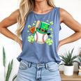 Baseball St Patricks Day Lucky Baseball Player Shamrock Comfort Colors Tank Top Blue Jean Baseball St Patricks Day Lucky Baseball Player Shamrock Comfort Colors Tank Top Blue Jean