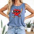 Baseball Valentines Day Heart Boys Sports Love Comfort Colors Tank Top Blue Jean Baseball Valentines Day Heart Boys Sports Love Comfort Colors Tank Top Blue Jean