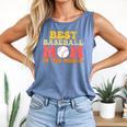 Best Baseball Mom In The World Baseball Comfort Colors Tank Top Blue Jean